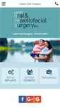 Mobile Screenshot of lakesoralsurgery.com